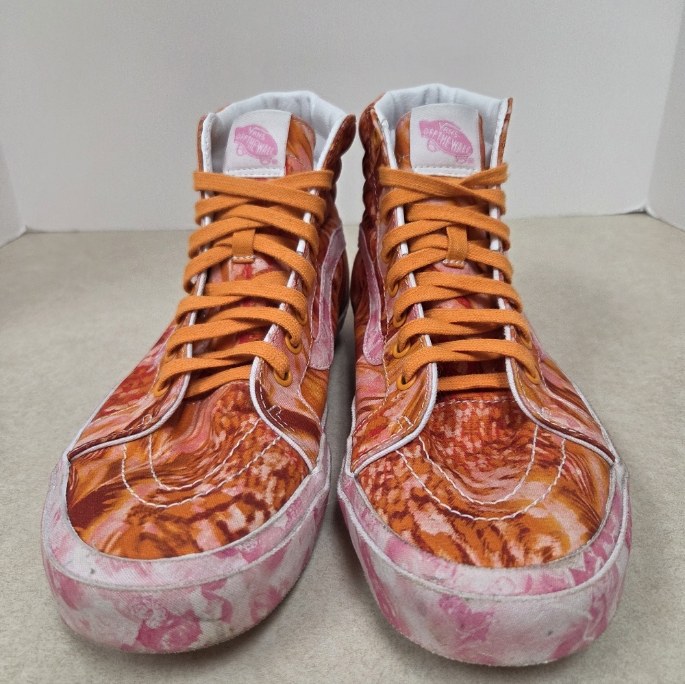 Vans "Collina Strada" SK8-Hi 38 DX Orange & Wht Hightop Sneaker Men's 9.5 Wms 11 - Picture 2 of 7